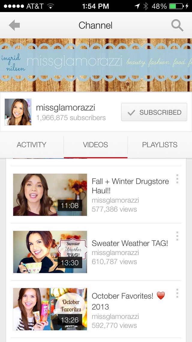 Friday Favorites | Youtube Beauty Vloggers | Miss Glamorazzi