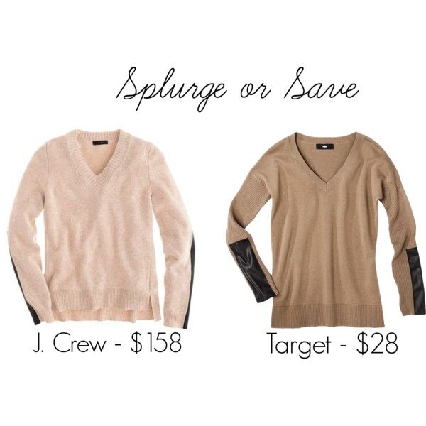 Splurge or Save - Leather Panel Sweater