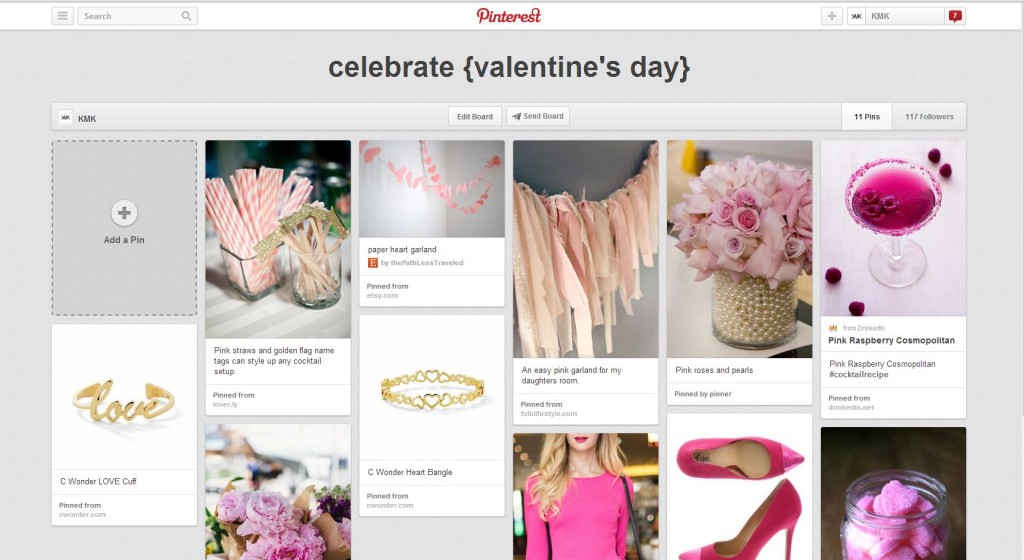 Valentine's Day Pinterest Board #KMKstyling