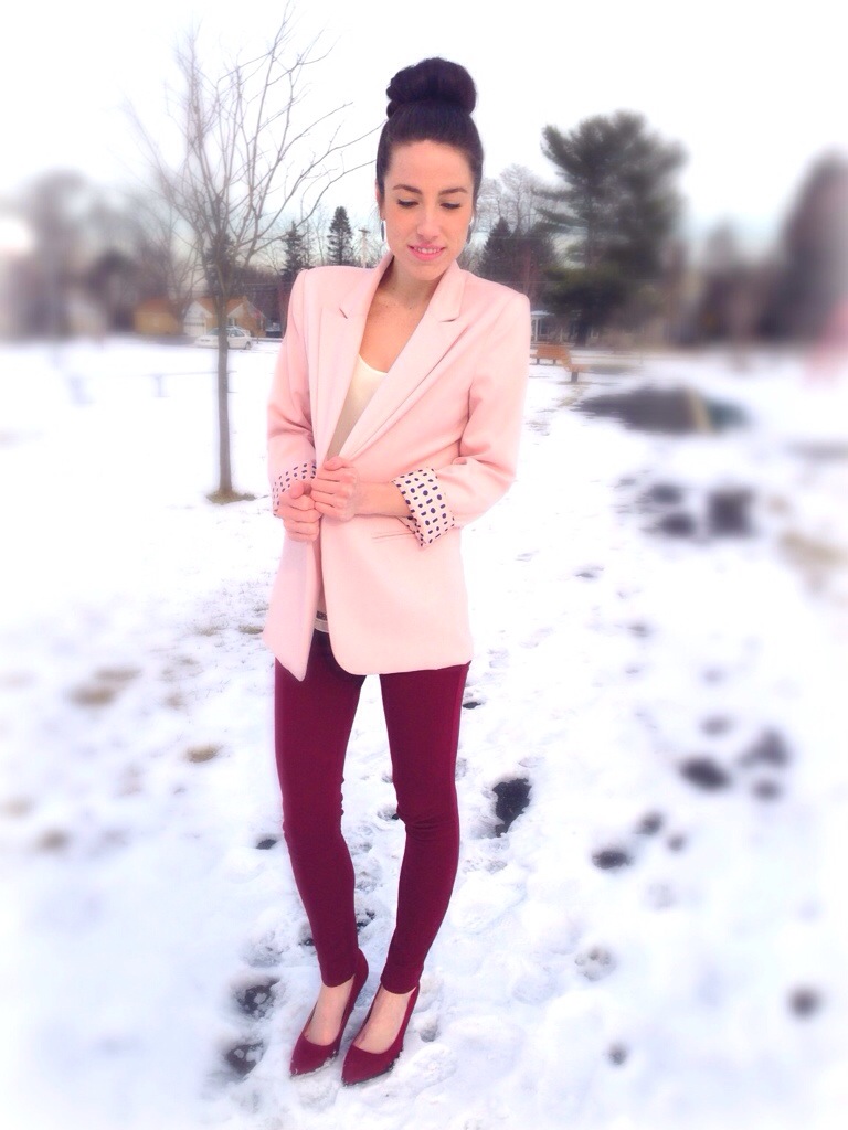 Outfit for Valentine's Day at the Office | #KMKstyling