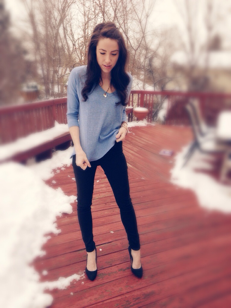 Winter Blues | Outfit Idea | #KMKstyling