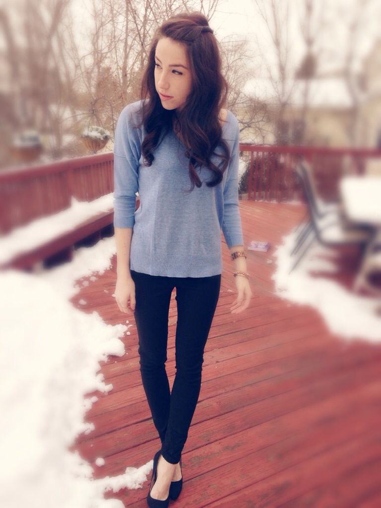 Winter Blues | Outfit Idea | #KMKstyling