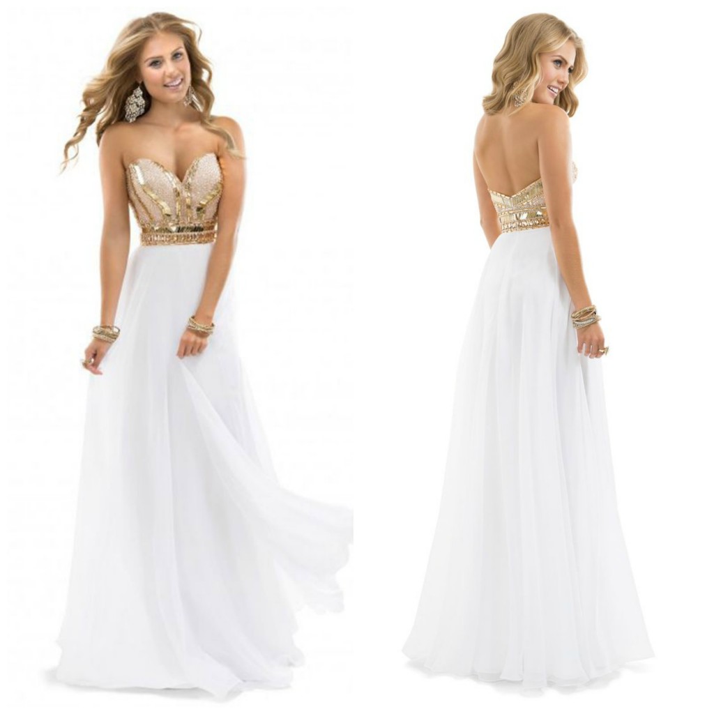 White Gown Perfect for a Formal