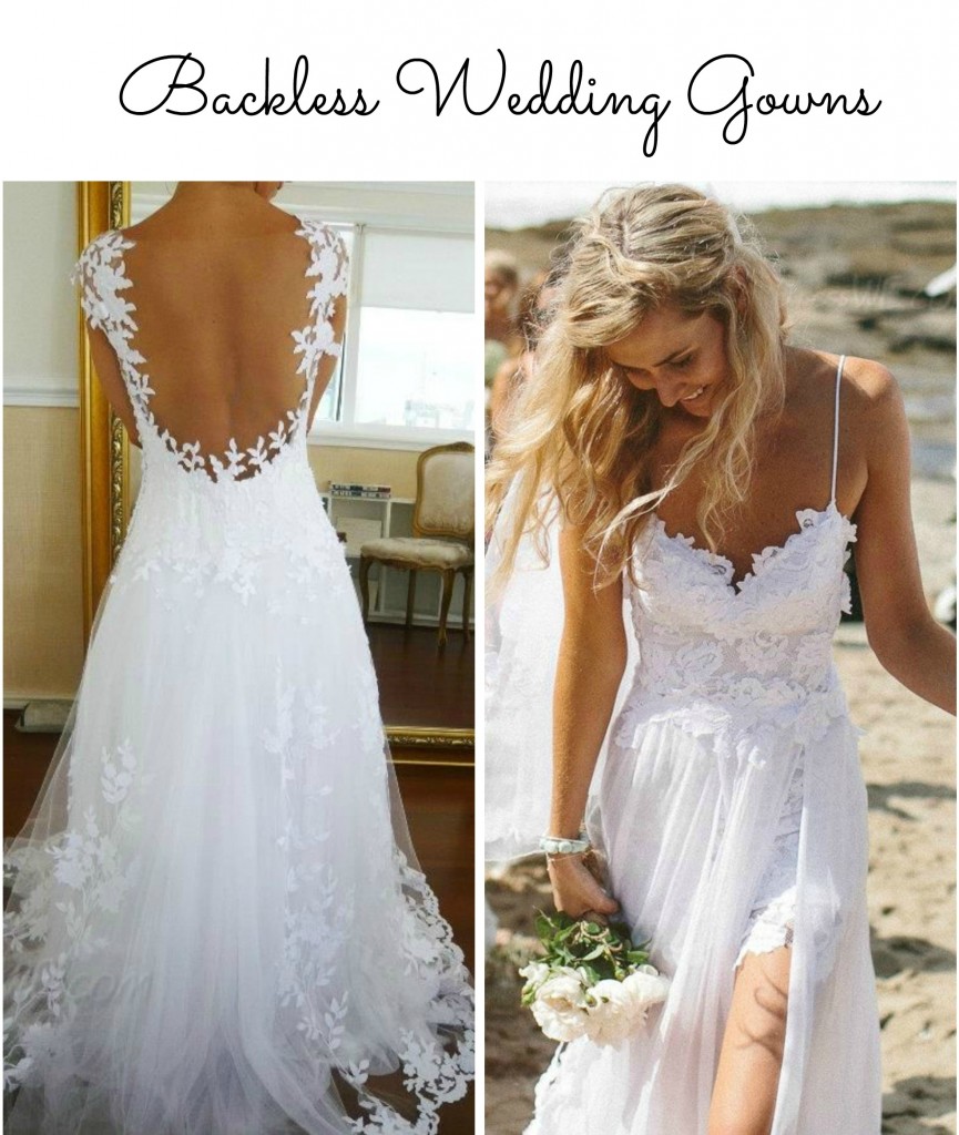 Trending Now Backless Wedding Dresses