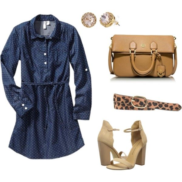 end of summer, early fall outfit idea - a chambray dress